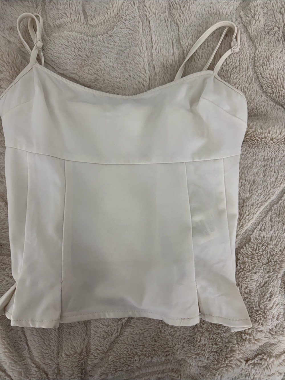 Kenneth Cole Cream Adjustable-Strap Camisole